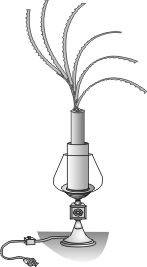 Ионизатор воздуха (Люстра Чижевского) Аэроион-25, использование настольной лампы
