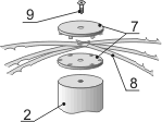 Ионизаторы воздуха (Люстры Чижевского) "Аэроион-25", модификация "Пальма" с вращающимся излучателем (ионизирующим электродом), сборка для неподвижного излучателя