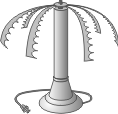 Рисунок ионизатора воздуха (Люстры Чижевского) Аэроион-25, модификация Пальма.